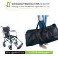 Silla de ruedas manual ligera plegable con bolsa de viaje